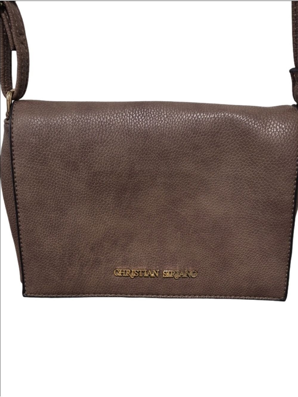Christian Siriano for Payless Taupe Crossbody Flap Bag